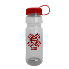 The Backer - 24 oz. Transparent Water Bottle with Tethered Lid